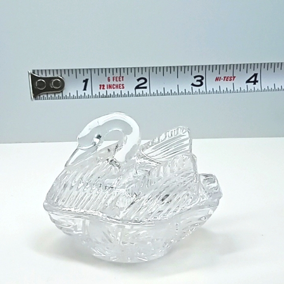 Vintage crystal swan trinket dish. No flaws. - Picture 6 of 6